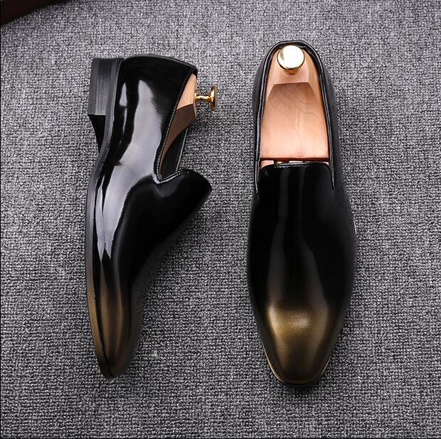 Herren Business Slipper Lackleder Hochzeitschuhe Glänzend Anzugschuhe Anzugschuhe Glänzend Gr.37-43 f45493 Herren Business Slipper Lackleder Hochzeitschuhe Glänzend Anzugschuhe Anzugschuhe Glänzend Gr.37-43 f45493