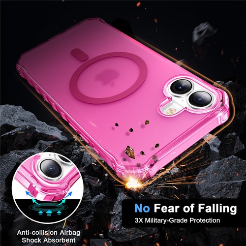 For iPhone 16 15 14 Plus 13 12 Pro Max MagSafe Magnetic Cover Case Shockproof - Picture 40 of 50