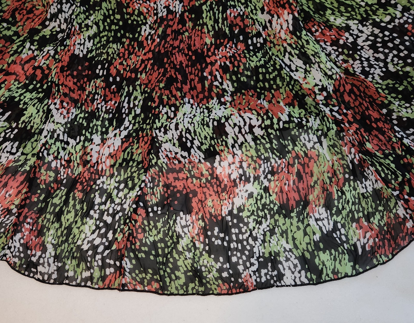 Rafael Abstract Print Broomstick Maxi Skirt Boho … - image 8