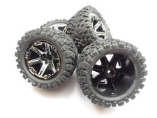 TRAXXAS Rustler 4x4 6773 Tyres on Rim Chrome Talon Extreme 105x55 mm TRU®
