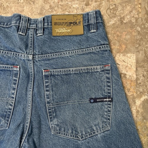 Vintage Southpole Jeans Mens 34x32 Blue Baggy Y2K Light Wash Skate Jesse Pinkman - Picture 13 of 13