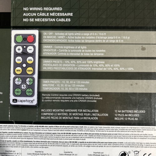 Brand New Capstone 4 LED Accent Light Bars Remote Control Timer 1193779 - Picture 3 of 4