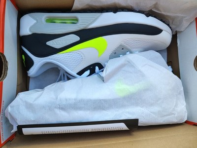 Men's Nike Air Max 90 Golf Athletic Sneakers Shoes Size 11.5 White / Hot Lime