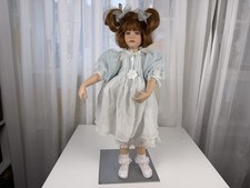 Künstlerpuppe Ute Kase Lepp Sammler Porzellan Puppe 63 cm. Top Zustand.   