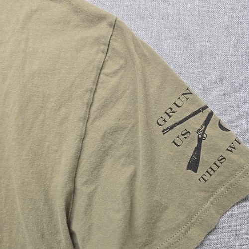 Grunt Style T-Shirt Herren Gr. XL Army Green "Range Day" Flagge SMALL PIN HOLE - Bild 8 von 11