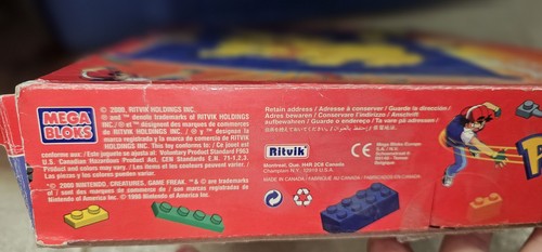 POKÉMON MEGA BLOKS PIKACHU RARE HTF 1998 MEGA BLOKS BUILDING BLOCKS TOY With Box - Picture 8 of 12