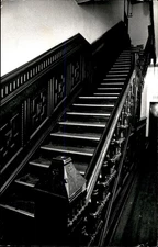 LG115 1974 Oversize Orig Photo STAIRCASE AT BELLEVUE HOTEL MINNEAPOLIS HISTORY