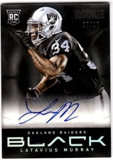 2013 Panini Black Rookie Signatures Platinum #157 Latavius Murray  #7/10