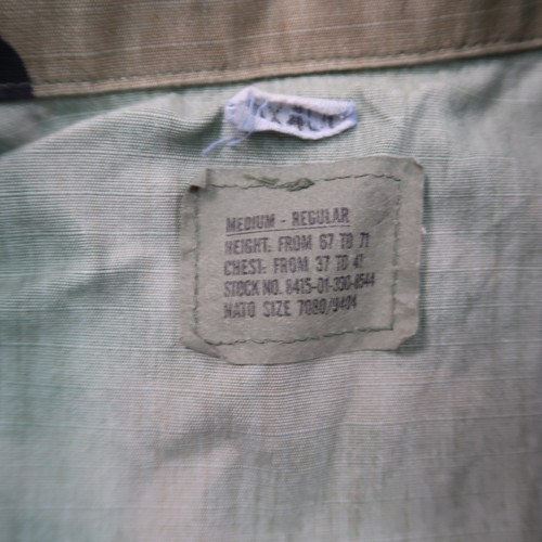 Vintage Woodland Hot Weather combat Coat BDU Camouflage Men's Medium Regular - Picture 6 of 12