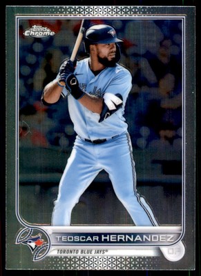 2022 Topps Chrome Teoscar Hernandez Toronto Blue Jays #185