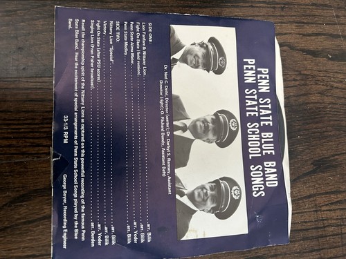 Vintage Penn State Blue Band Record & 45 Rare HTF Love Ya Lions - Picture 3 of 11