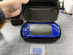 Sony PSP 2001 Handheld Tested With Case, Charger And Protective Front Cover