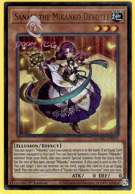 Yugioh! Sanaki the Mikanko Devotee MZMU-EN017 (UR) 1st Ed  Mikanko  Support 