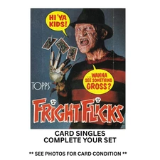 1988 Topps Fright Flicks Cards ** SINGLE CARDS, COMPLETE YOUR SET **