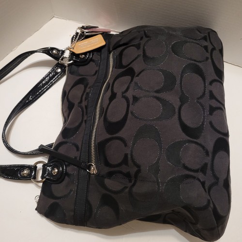 Bolso grande Coach Signature negro de hombro M1120-18979 - Imagen 6 de 14