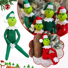 GRINCH ELF Christmas Monster Plush Toy, Christmas Stuffed Figures Doll for Kids