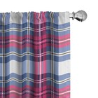 Plaid Curtains, Classical British Tartan Design with a Modern Look Pink and B...