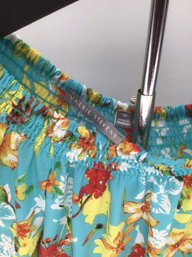 Valerie Stevens Off The Shoulder Top Floral MEDIUM - Picture 2 of 5