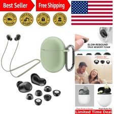 Memory Foam Ear Tips for Pixel Buds Pro,Silicone Case Cover with Keychain,Ant...