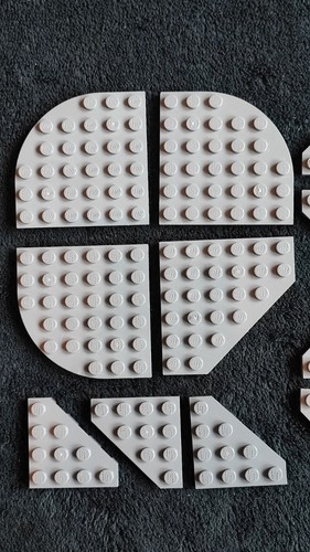 LEGO Wedge Corner Plates Dark Grey Angled Cut Flat Base Floor Pieces Bundle Lot - Picture 2 of 4