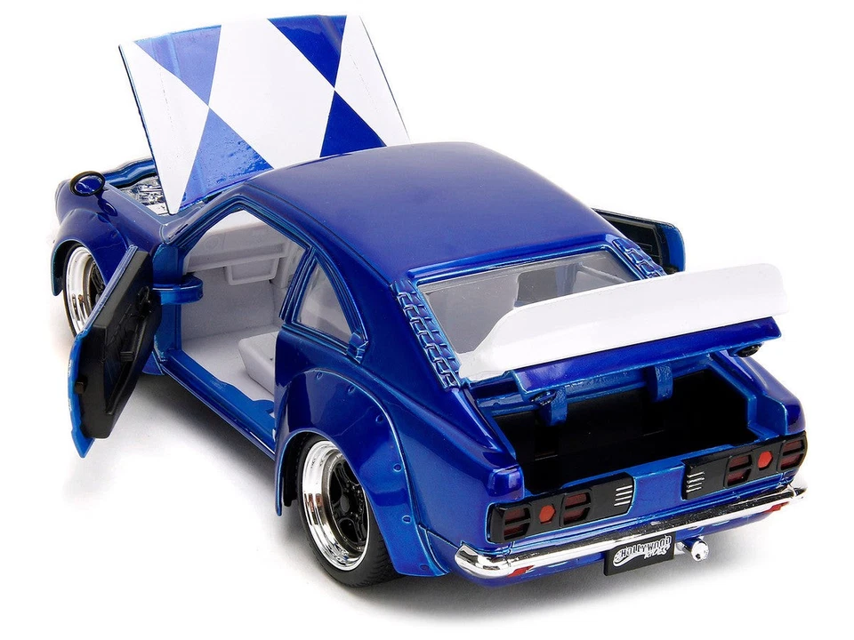 1:24 Blue Power Rangers w/1974 Mazda RX-3 -- JADA - Image 4 of 4