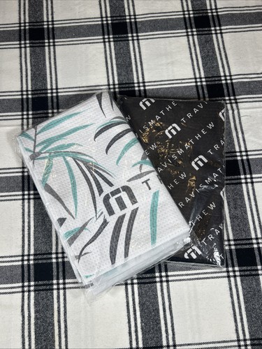 NUEVO TRAVIS MATHEW Toalla de Golf Microfibra Nueva 40"x20" Lote de 2