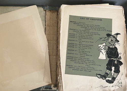 Vintage Antique Book Lot Wizard Of Oz Huckleberry Finn Sleepy Hollow Poe Tales - Picture 7 of 24