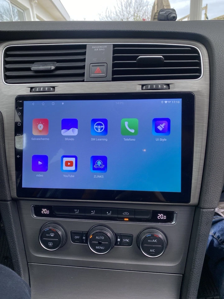 CARPLAY Per Golf 7 ANDROID AUTO Nero-Grigio NAVIGATORE WIFI BLUETOOTH GPS RADIO - Immagine 2 di 4