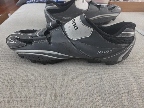 Shimano M087 Cycling Shoes Mens US 12.3 EU 48 MTB 2 Bolt Gray Mountain Bike - Picture 7 of 9