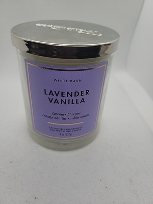 NEW!  WHITE BARN LAVENDER VANILLA Single Wick Candle 8 oz.