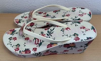 Juicy Couture Wedge Flip Flops