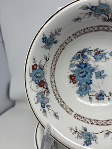 Noritake Versatone “Bleufleur” Soup Or Cereal Bowl 6 1/2" Japan EUC - Picture 2 of 10