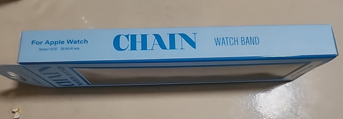 Prime Connect Chain Apple Series 1-6/SE Watch Band Fits 38/40/41mm Blue - 第 3/3 張圖片