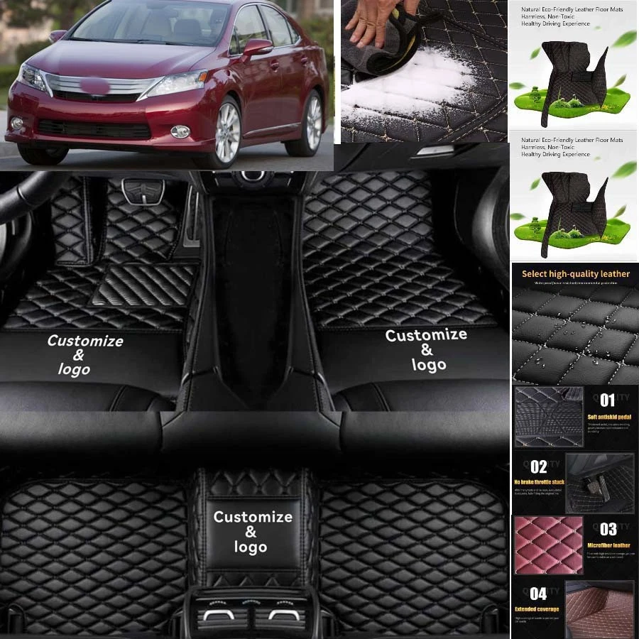 For Lexus HS 250h Car Floor Mats Floor Liners Car Carpet Guard Customizable Foto 2 de 4