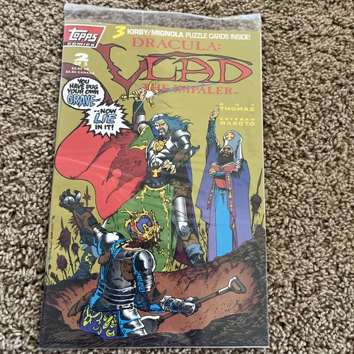Dracula: Vlad the Impaler #2 1993 Sealed With Tradeing Cards Topps Comic Book - Picture 1 of 4