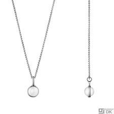 Georg Jensen SPIRIT Rock Crystal #475 Pendant Necklace Sterling Silver