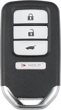 X AUTOHAUX 4 Button Car Keyless Entry Remote Control Black, Silver Tone 