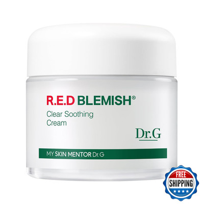 Dr.G Red Blemish Clear Soothing Korean Moisturizer Face Cream 70Ml - Cica Cream