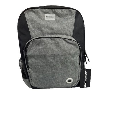 DC Shoes Unisex's Locker 3 Backpack 23 Liter Dark Gray Padded Laptop Sleeve New