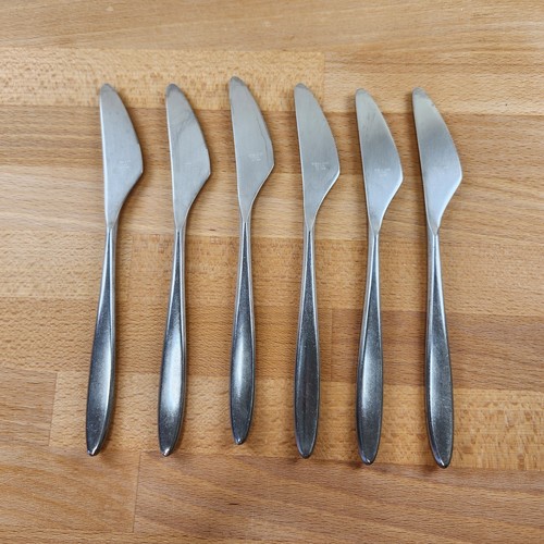 Vintage MCM Tafelmesser - 6er Set - Japan - dreieckig - Bild 3 von 5