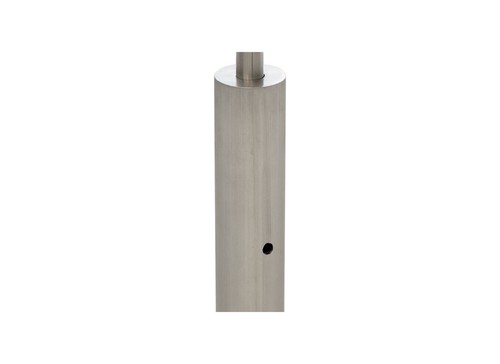 F1 Series Guardrail Post 1.9" Diameter Round 135 Degree - Corner Post - Brushed - Picture 2 of 5