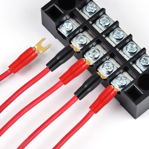 3 Pares Terminales Chapados en Oro Altavoz Pala Conectores Cobre Alambre Rama Crimpado - Imagen 4 de 12