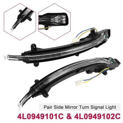 Pair Side Mirror Turn Signal Light pour Audi Q5 MK1 Q7 MK1 4L0949101C 4L0949102C - Photo 1/4