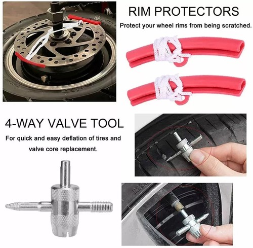 Durable Tire Spoon Lever Dirt Bike Tire Changing Tool Motorcycle Tire Changer - Foto 10 di 16