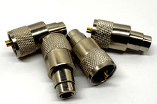 4PCS- Standard Grade Pl-259 Coax Connector with Reducer