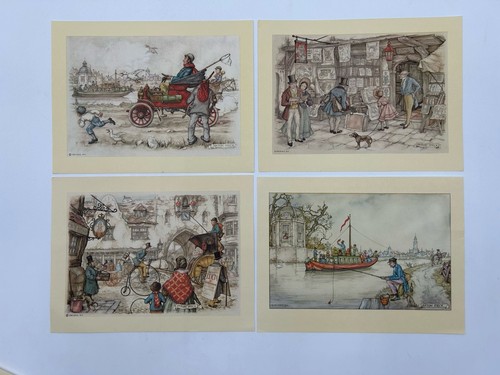 Lot of 16 Anton Pieck 8x6 Art Prints - American Arts & Craft Inc 1966 D.A.C NY - Picture 2 of 21