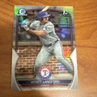 Topps 2023 Bowman Draft Wyatt Langford #BDC-106 Texas Rangers Chrome Refractor