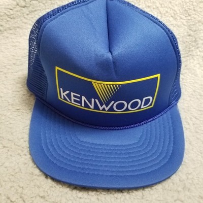 Kenwood Hat Cap Snap Back Blue Mesh Trucker Promo Advertising Mens One Size