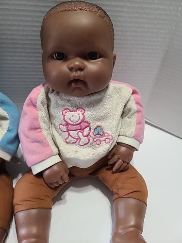 JC Toys Berenguer African American Boy and Girl Dolls Vintage - Picture 5 of 10