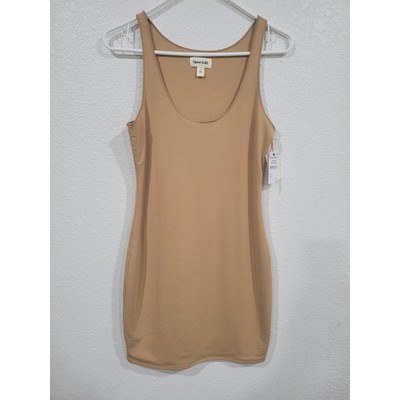Open Edit Women's Tan Body Con Tank Dress size Small #14